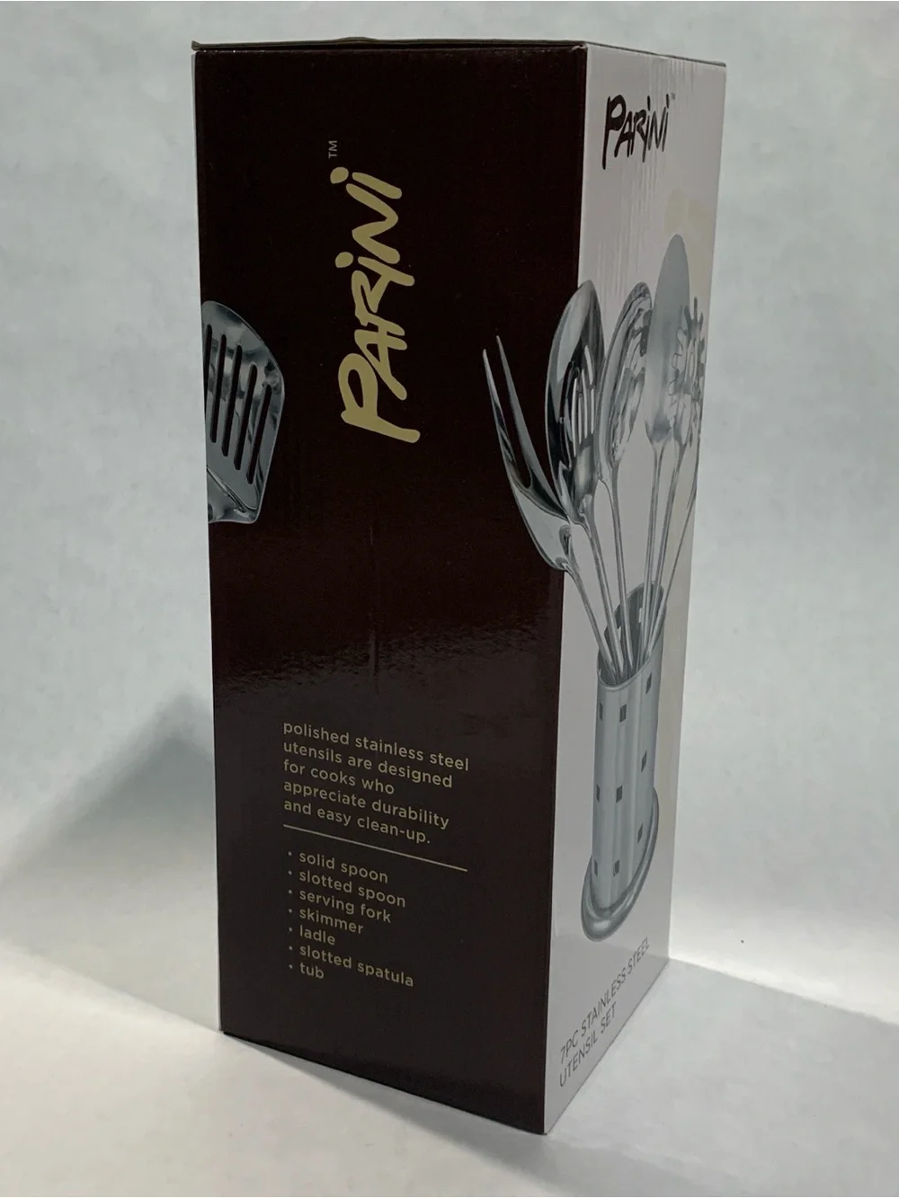 Stainless Steel 7-Piece Utensil Set - Silver